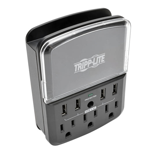 Tripp Lite SK34USBB surge protector Black, Transparent 3 AC outlet(s) 120 V