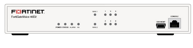 Fortinet FortiGate Voice 40D2 hardware firewall 1000 Mbit/s Desktop