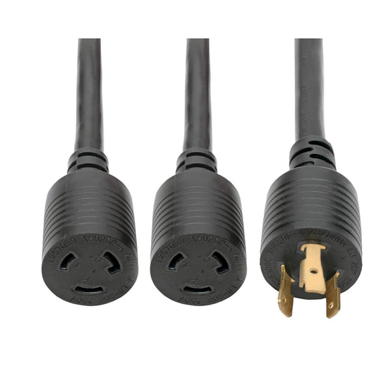 1FT POWER CORD Y SPLITTER CABLE L6-20P TO 2XL6-20R FOR PDU/UPS 20A 10AWG