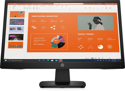 HP P22va G4 21.5" 1920 x 1080 pixels Full HD LED Black