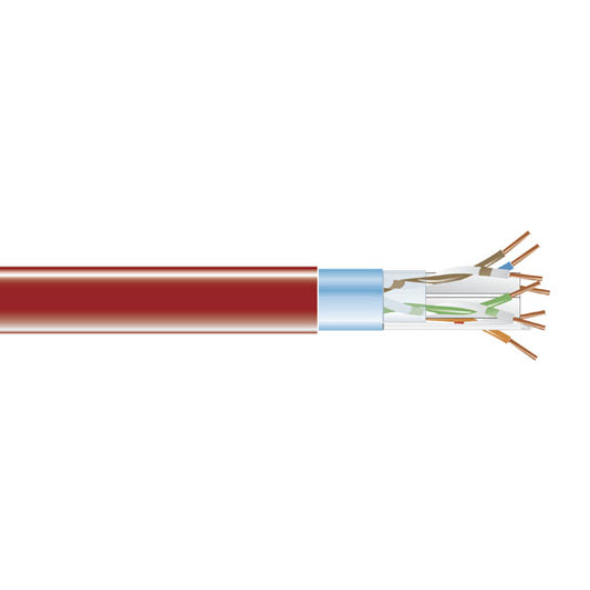 Black Box EVNSL0606A-1000 networking cable Red 12000" (304.8 m) Cat6 F/UTP (FTP)