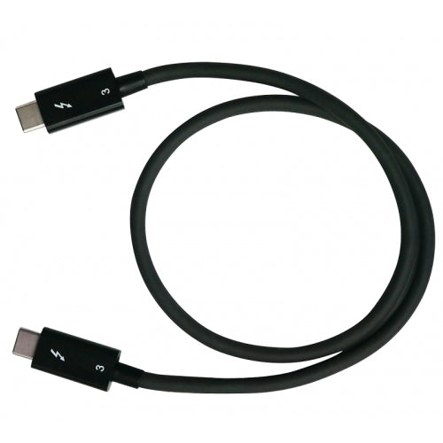 QNAP CAB-TBT305M-40G-LINTES Thunderbolt cable 19.7" (0.5 m) 40 Gbit/s Black