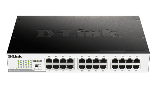 DGS-1024D - D-Link UNMANAGED GIGABIT SWITCH. 24-PORT GIGABIT ETHERNET DESKTOP OR RACKMOUNT SWITCH.