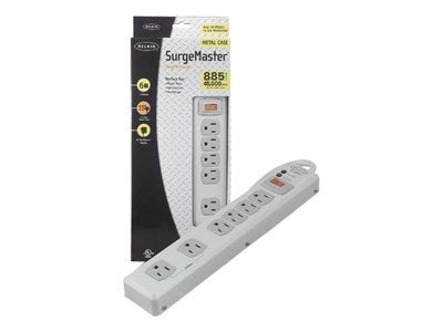 BELKIN SURGEMASTER SURGE SUPPRESSOR - SURGE SUPPRESSOR ( EXTERNAL ) - 6 ...