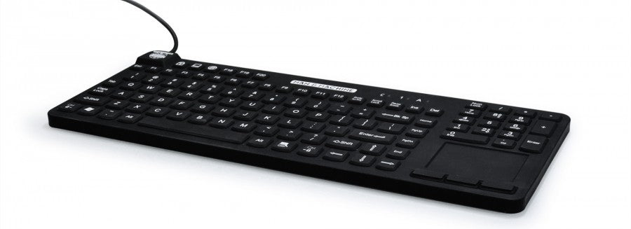 RCTLP/MAG/B5 - Man & Machine REALLYCOOL TOUCH MAGFIX KEYBOARD - HYGIENIC BLACK, USB, FULL-SIZE, WATERPROOF, S