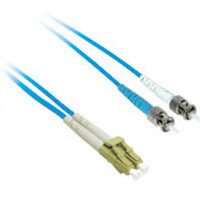 C2G 1m LC/ST Plenum-Rated 9/125 Duplex Single-Mode Fiber Patch Cable - Blue fiber optic cable 39.4" (1 m)