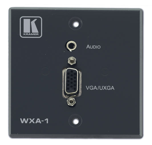 Kramer Electronics WXA-1 IS A COMPUTER GRAPHICS VIDEO AND STEREO AUDIO PASSIVE WALL PLATE.