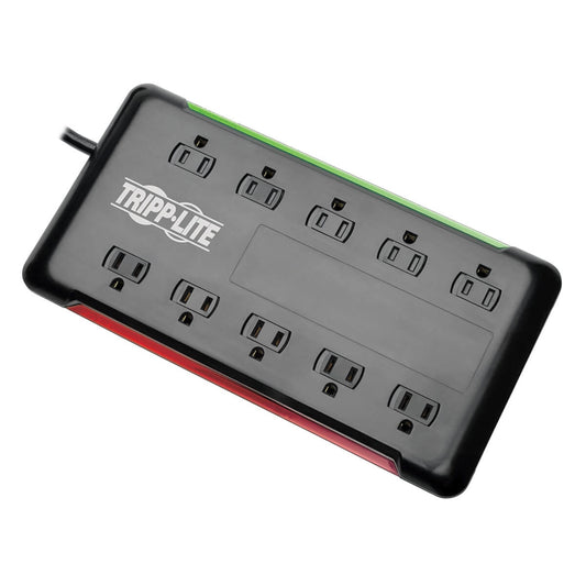 Tripp Lite TLP1006B surge protector Black 10 AC outlet(s) 120 V 70.9" (1.8 m)