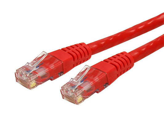 C6PATCH15RD - StarTech.com 15FT RED CAT6 ETHERNET CABLE DELIVERS MULTI GIGABIT 1/2.5/5GBPS & 10GBPS UP TO 1