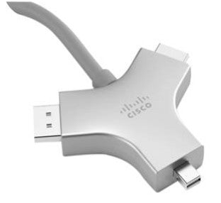 Cisco CAB-HDMI-MULT-9M= video cable adapter 354.3" (9 m) HDMI Type A (Standard) DisplayPort + Mini DisplayPort + HDMI Gray