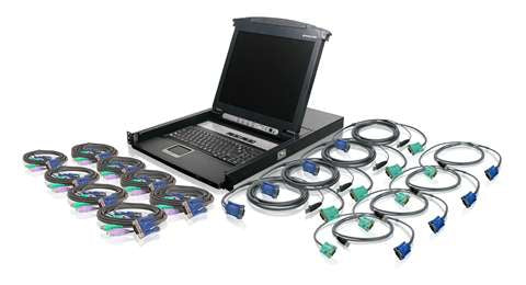 GCL1816KIT - iogear KVM SWITCH - 16-PORT - EXTERNAL - 17INCH LCD COMBO