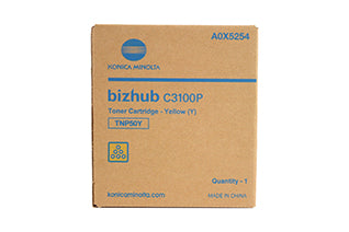 Konica Minolta KONICA MINOLTA TNP50Y YELLOW TONER CARTRIDGE FOR USE IN BIZHUB C3100P ESTIMATED