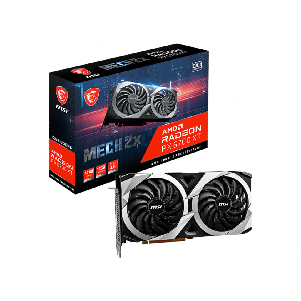 MSI Radeon RX 6700 XT Mech 2X 12G OC AMD 12 GB GDDR6