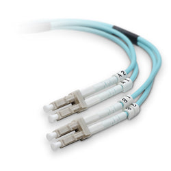 Belkin LC - LC, MMF, OM4, 1m fiber optic cable 39.4" (1 m) OFC Turquoise