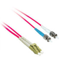 C2G 2m LC/ST Plenum-Rated 9/125 Duplex Single-Mode Fiber Patch Cable fiber optic cable 78.7" (2 m) Red