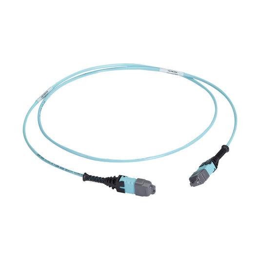 Black Box FOTC20M3MP24AQ-3R2 fiber optic cable 118.1" (3 m) MPO/MTP OFNP OM3 Aqua color