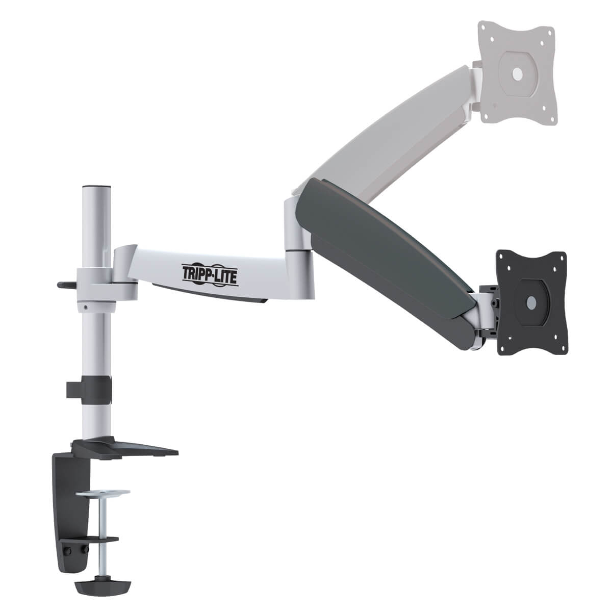 FULL-MOTION DISPLAY TV DESK MOUNT ARM SWIVEL TILT 13IN. TO 27IN. MONITORS