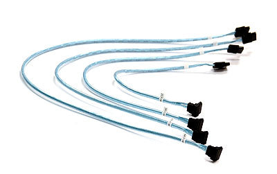 Supermicro 4 x Round SATA cable 21.7" (0.55 m) Black, Blue, White