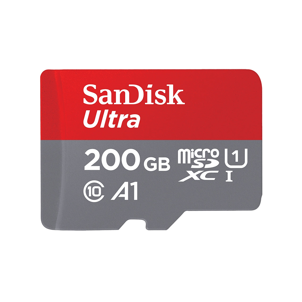 SANDISK ULTRA MICROSDHC MEMORY CARD, 200GB, 120MB/S, C10, UHS, U1, A1, CARD W/AD