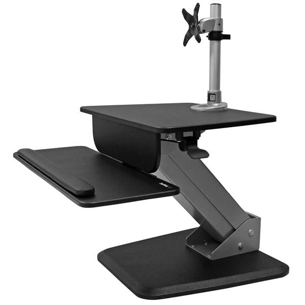 StarTech.com BNDSTSPIVOT multimedia cart/stand Black Flat panel Multimedia stand