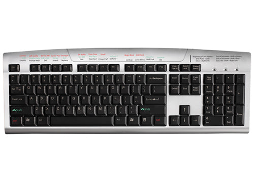 UCOOLM/B1 - Man & Machine BLACK WATER RESISTANT KEYBOARD WITH MEDITECH MAGIC SHORTCUT LAYOUT