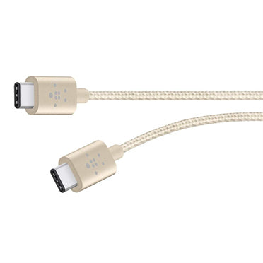 F2CU041BT06-GLD - Belkin MIXIT METALLIC USB-C TO USB-C CHARGE CABLE (ALSO KNOW AS USB TYPE C)