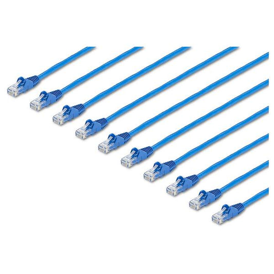 StarTech.com N6PATCH3BL10PK networking cable Blue 35.4" (0.9 m) Cat6 U/UTP (UTP)