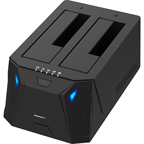 Sabrent EC-HD2B-PK20 storage drive docking station USB 3.2 Gen 1 (3.1 Gen 1) Type-B Black