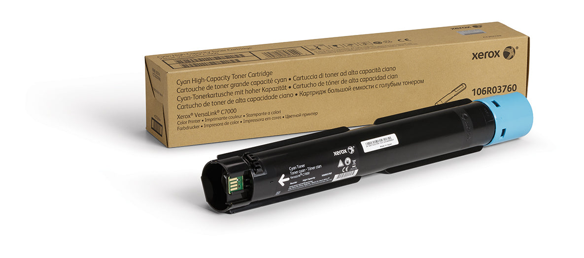 106R03760 - Xerox GENUINE XEROX CYAN HIGH CAPACITY TONER CARTRIDGE FOR THE XEROX VERSALINK C7000