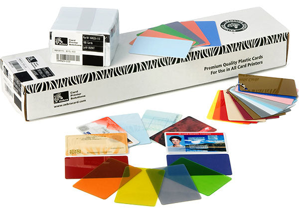 ZEBRA WHITE COMPOSITE CARDS, 30 MIL HIGH COERCIVITY MAGNETIC STRIPE WITHOUT OPTI