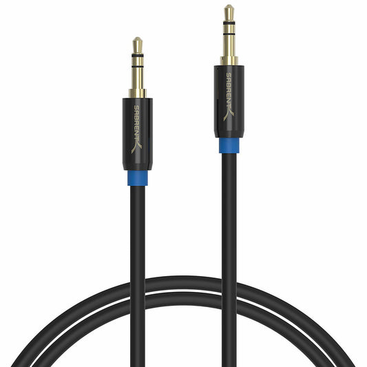 Sabrent CB-AUX3-PK100 audio cable 118.1" (3 m) 3.5mm Black