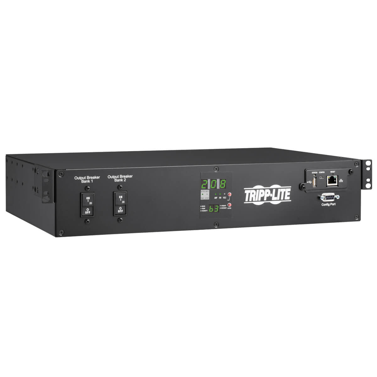 5.8KW 208/240V SINGLE-PHASE ATS/MONITORED PDU - 16 C13, 2 C19 & 1 L6-30R OUTLETS