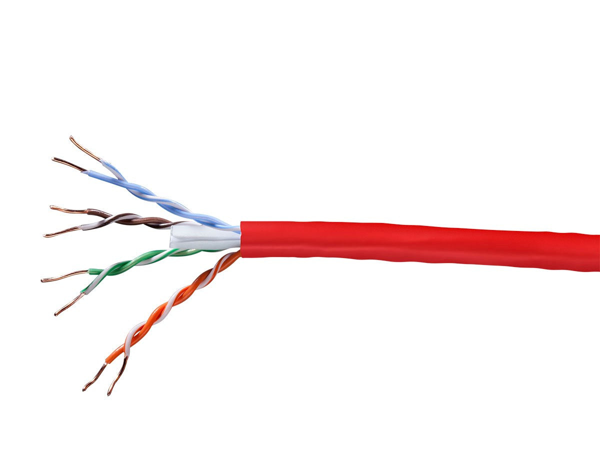 13739 - Monoprice CAT5E UTP SOLID_ PLENUM(CMP)1000FT RED