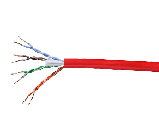 13739 - Monoprice CAT5E UTP SOLID_ PLENUM(CMP)1000FT RED