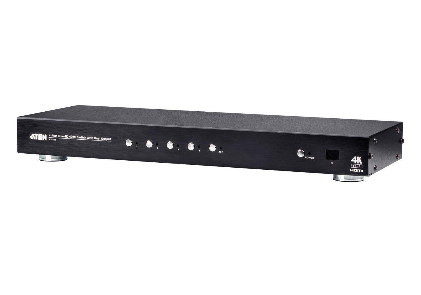 VS482B - ATEN 4-PORT TRUE 4K HDMI SWITCH WITH DUAL OUTPUT