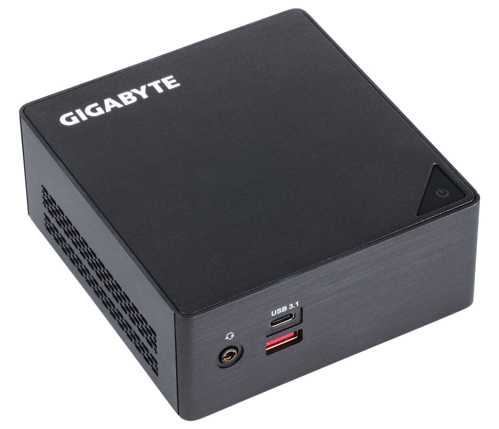 Gigabyte GB-BSI5HA-6300 PC/workstation barebone 0.6L sized PC Black LGA 1356 (Socket B2) i5-6300U 2.4 GHz