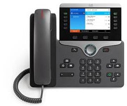 Cisco 8841, Refurbished IP phone Charcoal 5 lines