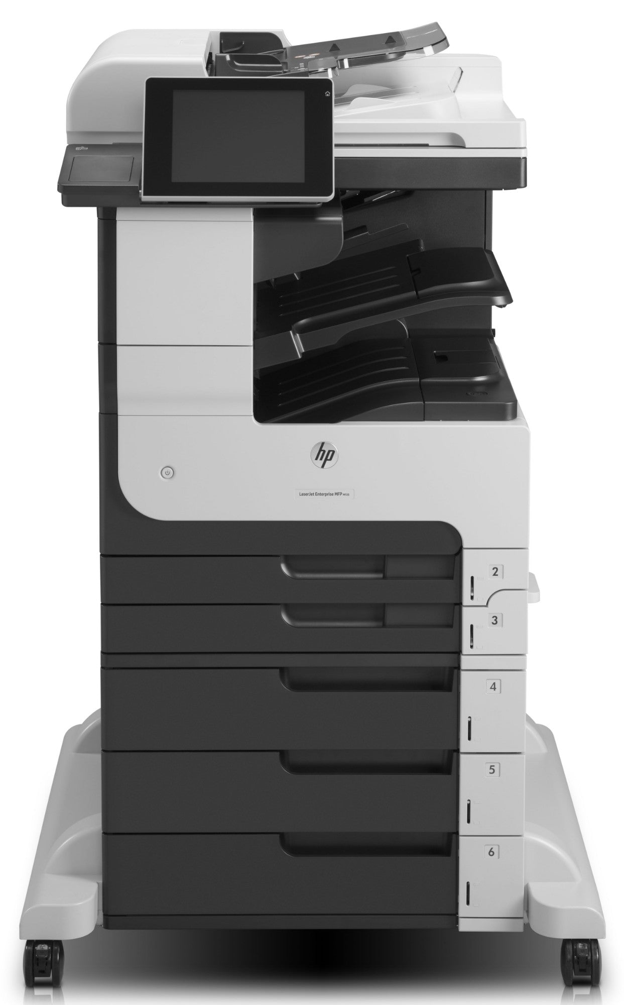 HP LaserJet Enterprise MFP M725z, Print, copy, scan, fax, 100-sheet ADF; Front-facing USB printing; Scan to email/PDF; Two-sided printing