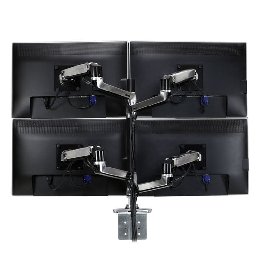 45-549-026 - Ergotron LX Dual Stacking Arm Tall Pole Desk Monitor Mount