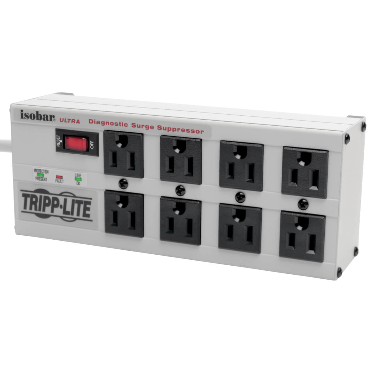 Tripp Lite Isobar Surge Suppressor White 8 AC outlet(s) 120 V 295.3" (7.5 m)