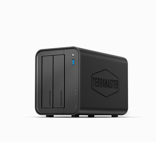 F2-425 - TerraMaster 2-Bay Celeron N5095 4GB DDR4 2.5GbE HDMI NAS