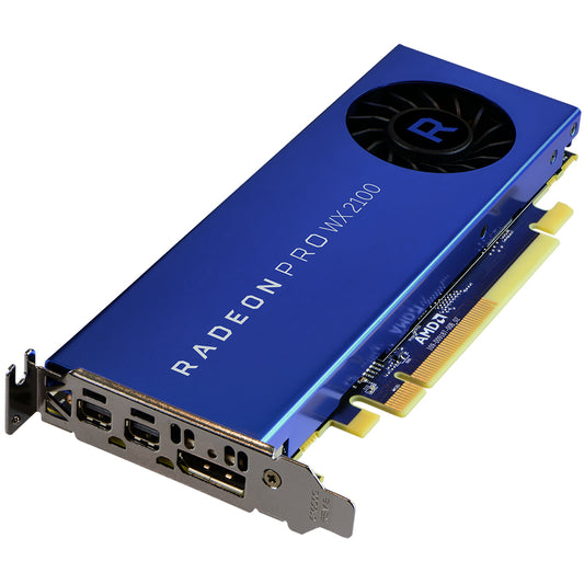 RADEON PRO WX 2100 2GB, PCI-EXPRESS X16, 2X MINI-DISPLAYPORT, 1X DISPLAYPORT