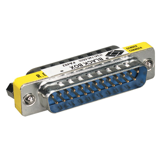 FA402-R2 - Black Box Gender Changer DB25 Male/DB25 Male 1 x 25-pin DB-25 Serial Male