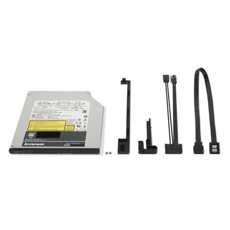 Lenovo 4XA0Q41074 optical disc drive Internal DVD-ROM Black, Stainless steel