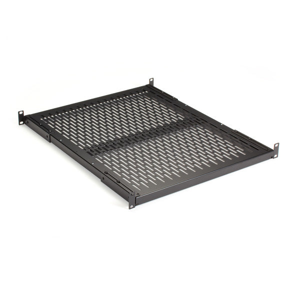 IT RACKMOUNT VENTED SHELF - FIXED, 1U, 19", 22.25"D, 4-POINT MOUNTING, 200-LB. C