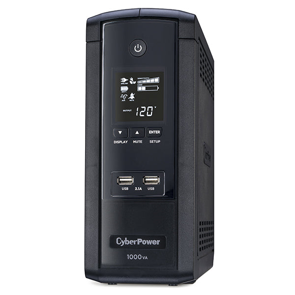 CyberPower BRG1000AVRLCD uninterruptible power supply (UPS) 1 kVA 600 W 10 AC outlet(s)