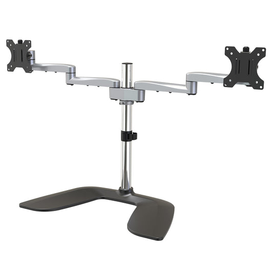 VESA 75X75/100X100MM HEAVY DUTY DUAL MONITOR STAND - UP TO 32IN (17.6LB) DISPLAY