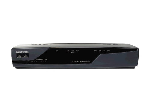 Cisco 876, Refurbished wired router Fast Ethernet Black