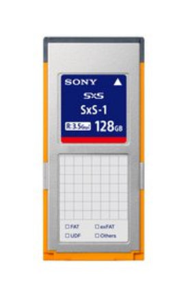 SONY SXS-1 G1 MEMORY CARD, 128GB, READ 440MB/S, WRITE 100MB/SREAD 440MB/S, WRITE