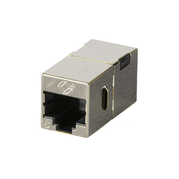 FM608 - Black Box CAT6 SHIELDED STRAIGHT-PIN COUPLER - METAL GSA TAA